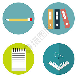 书签标签素材简易的学习教育图标设计图片