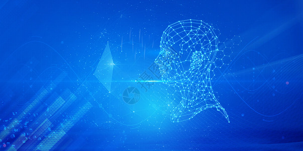 人工智能图片免费下载科技大脑信息技术蓝色背景设计图片