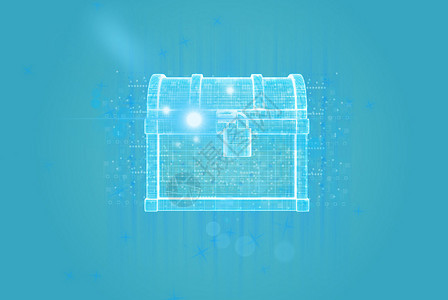 科技网络信息安全技术蓝色背景背景图片