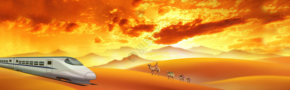 骆驼队素材爱国爱党设计图片