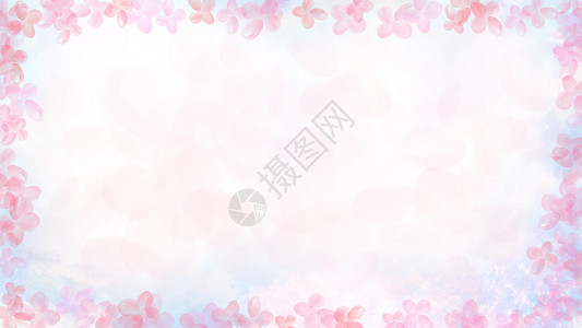 粉色桃花花瓣背景背景图片