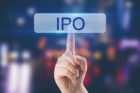 市值手指点击IPO首次公开募股设计图片
