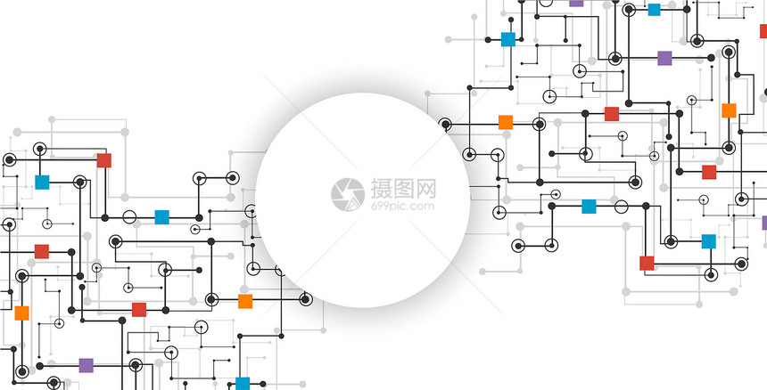 科技线条抽象背景图片