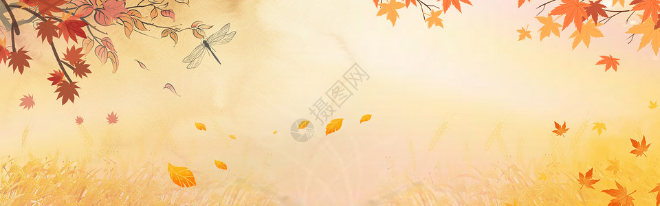 秋天风景大自然秋设计图片