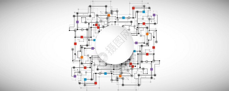 科技线条抽象背景图片