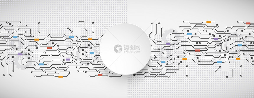 科技线条抽象背景图片