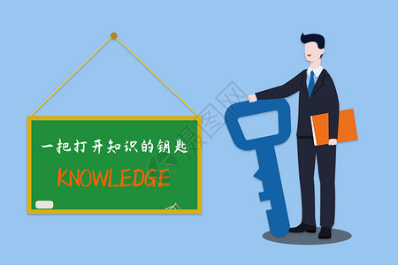 中文教学知识的钥匙设计图片
