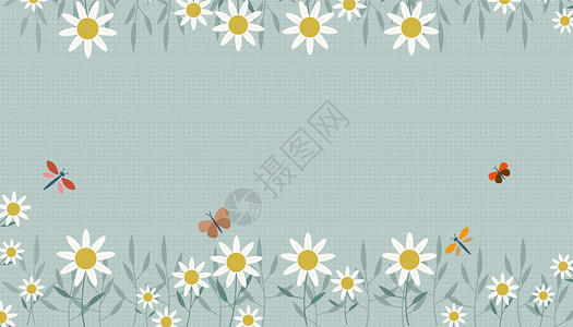 花朵背景插画图片