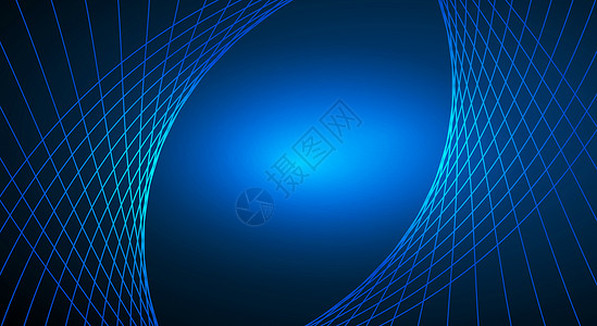 金融数据海报设计蓝色简单科技线条背景设计图片