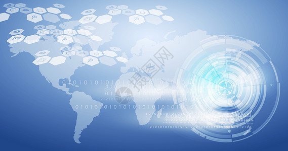 全球信息数字化科技背景图片