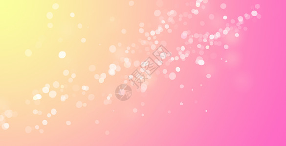粉黄撞色唯美小清新浪漫粉色霓虹光晕背景设计图片