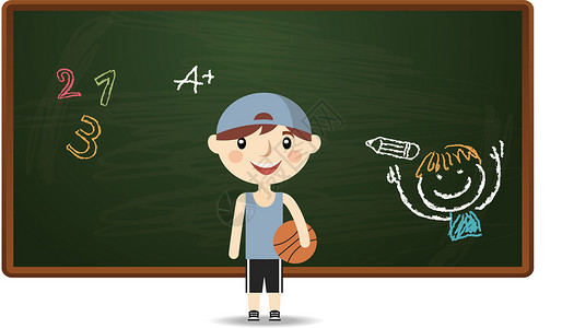篮球分解素材教育矢量素材插画