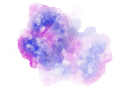 紫色颜料手绘水彩纹理笔刷背景插画