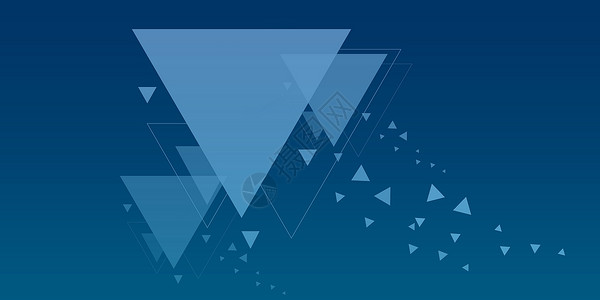 PPT金字塔蓝色背景素材设计图片