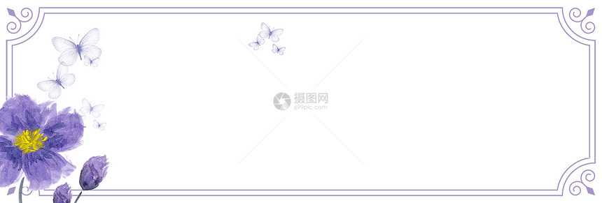 清新紫色花浪漫背景图片