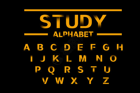 字母排列创意英文字母表设计图片