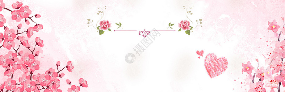 浅粉色月季花花背景图设计图片