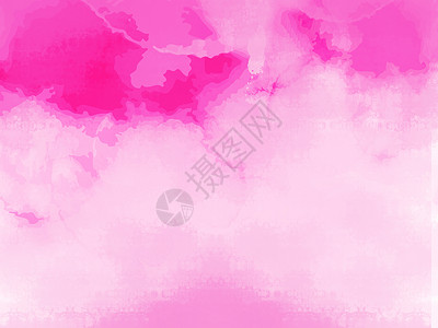 红色水彩背景粉红色手绘水彩浪漫背景设计图片