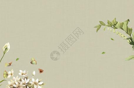 花藝中国风花卉设计图片