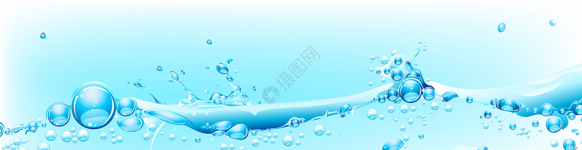 蓝色水漩涡气泡背景设计图片