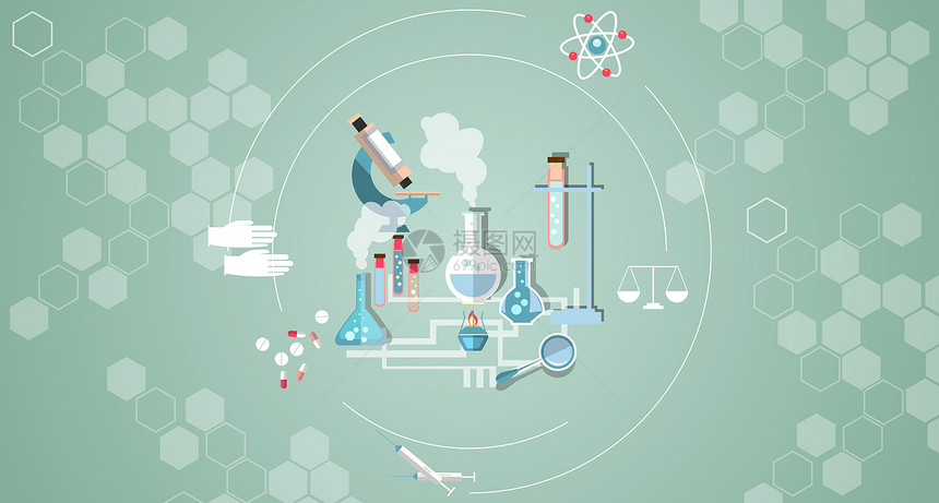 化学医疗矢量图片