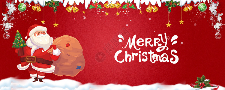 圣诞老人发礼物圣诞节设计图片