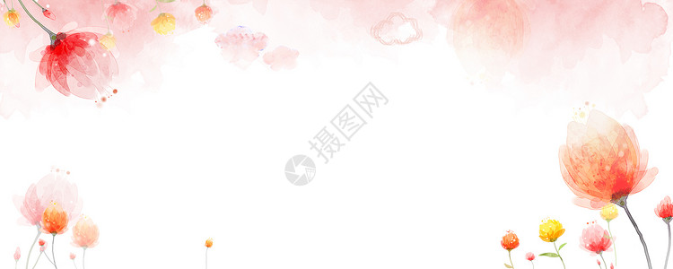 SPRING清新banner设计图片