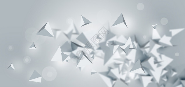 banner元素三维几何结构方块设计图片