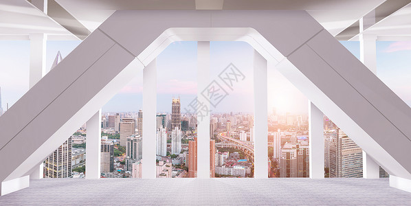 观景建筑支架高清图片