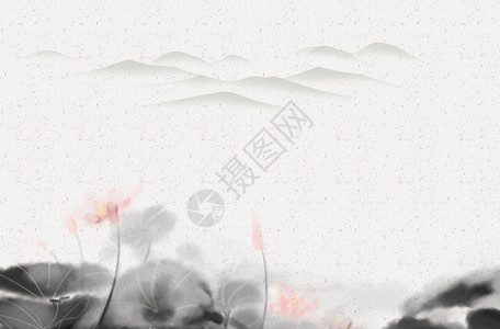 国画写意桂花树中国风设计图片