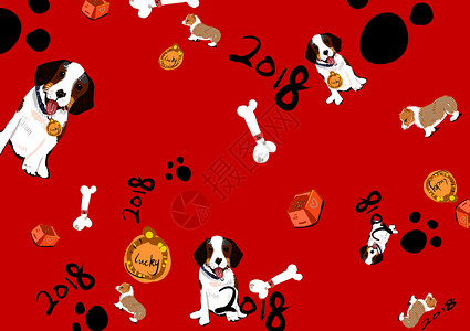 2018狗年背景图背景图片