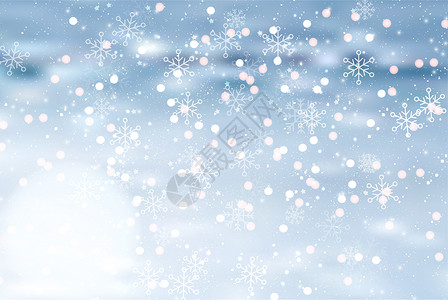 设计飞雪素材冬天雪花背景设计图片