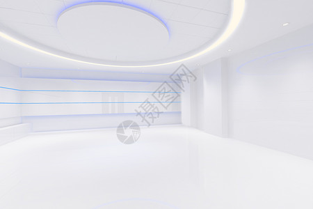 室内局部科技感三维空间设计图片