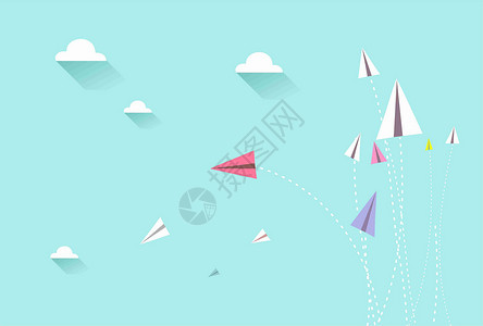 风筝免抠素材小清新背景设计图片
