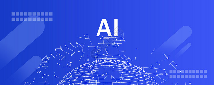 埃菲尔铁塔线条AI智能背景设计图片