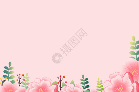 花卉2018字体背景图片