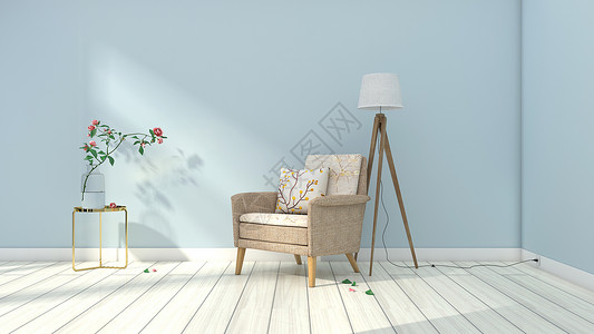 欧式装修效果图欧式清新简约室内家居背景设计图片