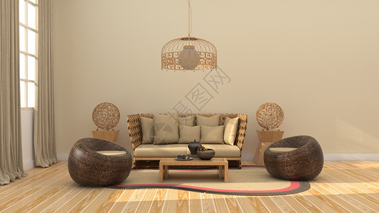 现代中式家具现代简约中式清新家居背景设计图片