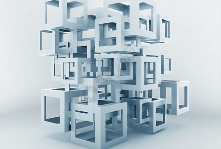 正方体空间3d结构素材设计图片