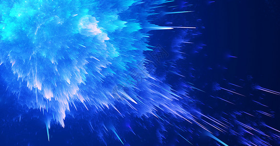 网红烟花素材爆炸蓝色科技背景设计图片