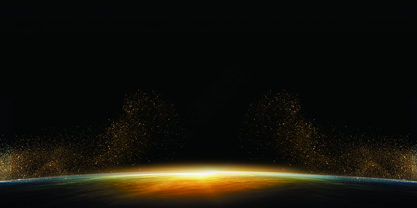 金色太阳科技地球背景设计图片