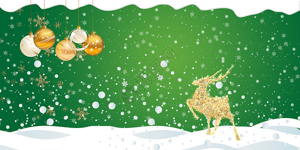 五福临门新年主题海报圣诞主题背景设计图片