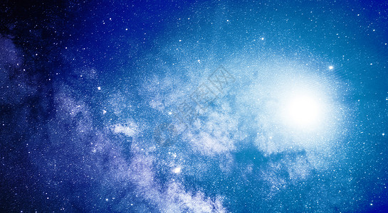 蓝蓝的天空美丽宇宙星空背景设计图片