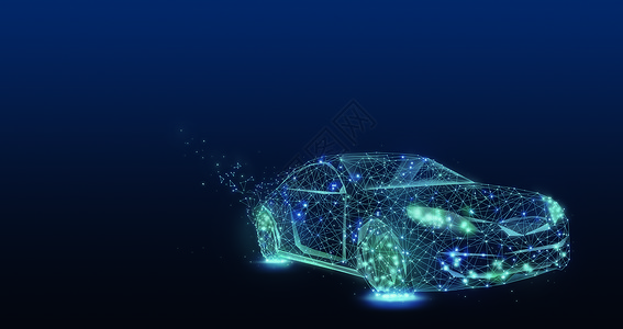 国际智能汽车汽车科技背景设计图片