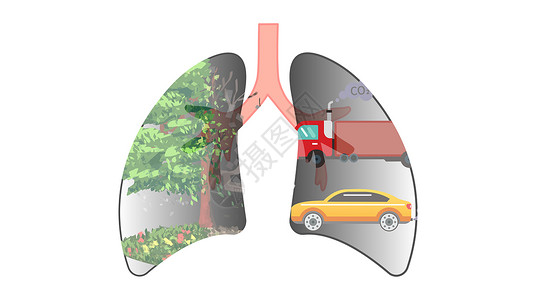呼吸感染空气污染设计图片