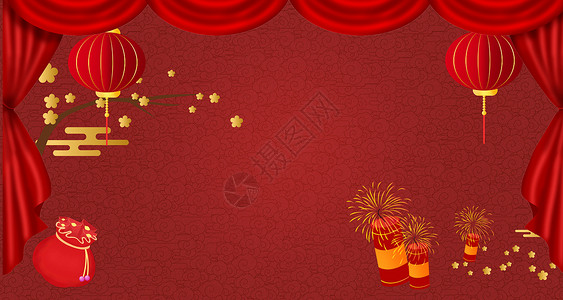 中式春节背景图片