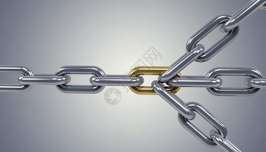 3D锁链碎裂的锁链高清图片