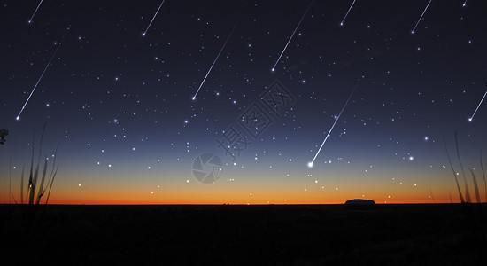 自然地理夜晚星空背景设计图片