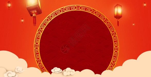 红色纹路2018新年喜庆背景设计图片