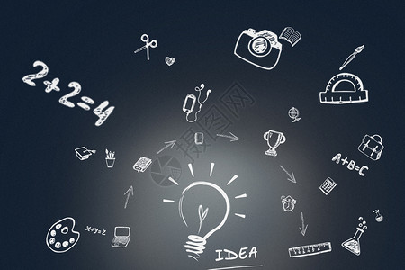科技灯泡IDEA创意概念图设计图片